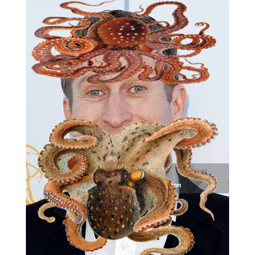 Two octopi fucking Scott's face.